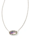 Kendra Scott Elisa Pendant Necklace In Lilac Abalone