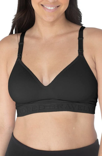 Kindred Bravely Signature Sublime Contour Maternity/nursing Bra In Black