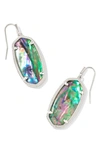 Kendra Scott 14k Gold Plated Elle Drop Earrings In Lilac Abalone