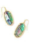 Kendra Scott Signature Elle Drop Earrings In Gold Lilac Abalone
