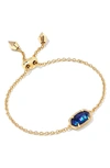 Kendra Scott Elaina Birthstone Bracelet In Navy Abalone