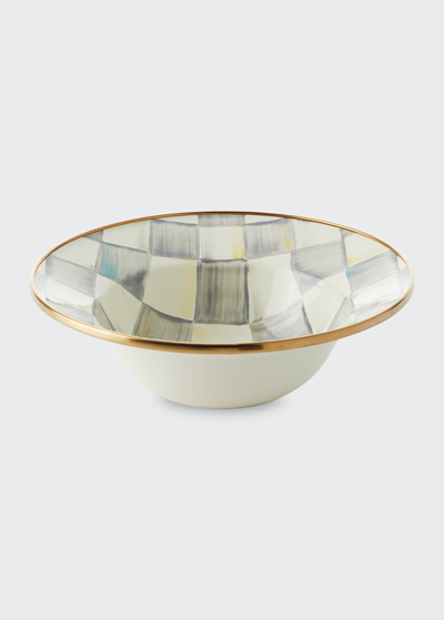 MACKENZIE-CHILDS STERLING CHECK BREAKFAST BOWL