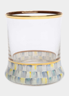 MACKENZIE-CHILDS STERLING CHECK TUMBLER