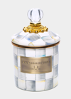 Mackenzie-childs Mackenzie Childs Sterling Check Demi Enameled Steel Canister