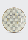 Mackenzie-childs Sterling Check Dinner Plate