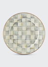 Mackenzie-childs Sterling Check Charger Plate
