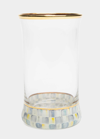 MACKENZIE-CHILDS STERLING CHECK HIGHBALL GLASS