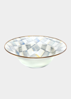 MACKENZIE-CHILDS STERLING CHECK SERVING BOWL