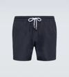 THOM SWEENEY DRAWSTRING SWIM TRUNKS