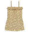 Bonpoint Agrume Printed Romper In Imprime Beige