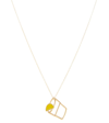 ALIITA TEQUILA 9KT YELLOW GOLD NECKLACE WITH ENAMEL