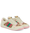 Gucci Screener Gg Low-top Sneakers In Cam-ebo/w.