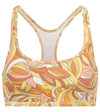 Tory Sport Tory Burch Printed Weightless Racerback Bra In Fantasy Floral