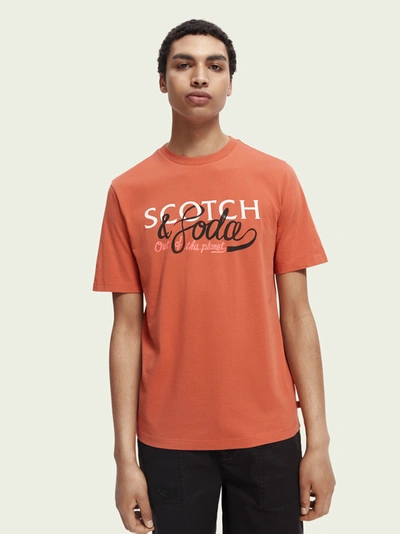 Scotch & Soda Logo-artwork Crewneck T-shirt In Other