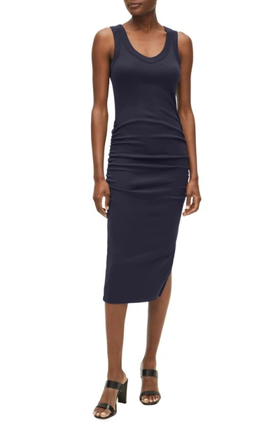 Michael Stars Lori Ruched Tank Dress In Admiral