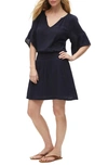 Michael Stars Katelyn Smocked Waist Peasant Dress In Admiral