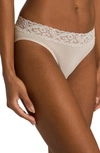 Hanro Moments High-cut Briefs In Dune