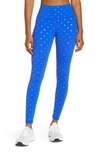 Terez Women's High-rise Foil-heart Full-length Leggings In Cobalt Heart