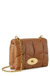 Mulberry Little Softie Quilted Leather Crossbody Bag In Tobacco Brown