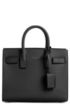 Saint Laurent Sac De Jour Nano Shiny Leather Satchel Bag In Black Black