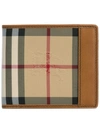 BURBERRY BURBERRY HOUSE CHECK SMALL WALLET - BROWN,393820011558066