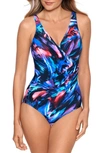 Miraclesuit Fuego Flora Oceanus One-piece Swimsuit In Blk/ Multi