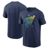 NIKE NIKE NAVY TAMPA BAY RAYS CIGAR CITY LOCAL TEAM T-SHIRT