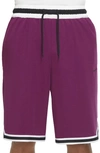 Nike Dri-fit Dna Mesh Shorts In Sangria/ Black