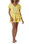 Melissa Odabash Georgie Cover-up Dress In Yellow
