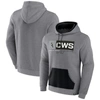 FANATICS FANATICS BRANDED HEATHERED GRAY CHICAGO WHITE SOX ICONIC STEPPIN UP FLEECE PULLOVER HOODIE