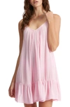 Billabong Beach Vibes Cover-up Dress In Blush Crush