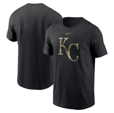 Nike Black Kansas City Royals Camo Logo Team T-shirt