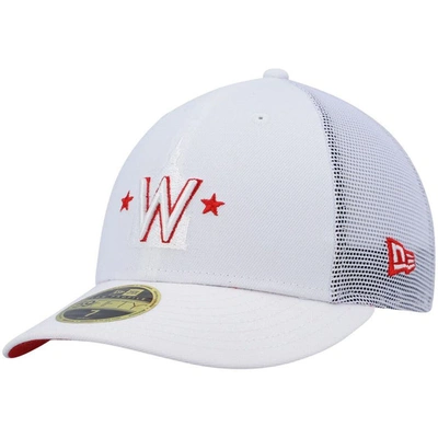 New Era White Washington Nationals 2022 Batting Practice Low Profile 59fifty Fitted Hat