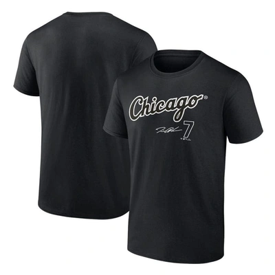 Fanatics Branded Tim Anderson Black Chicago White Sox Player Name & Number T-shirt