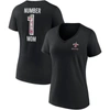 Fanatics Branded Black New Orleans Saints Team Mother's Day V-neck T-shirt In Black