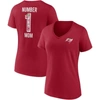 Fanatics Women's  Red Tampa Bay Buccaneers Team Mother's Day V-neck T-shirt In Red