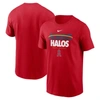 NIKE NIKE RED LOS ANGELES ANGELS ALWAYS HALOS LOCAL TEAM T-SHIRT