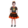 JERRY LEIGH GIRLS YOUTH BLACK CINCINNATI BENGALS TUTU TAILGATE GAME DAY V-NECK COSTUME