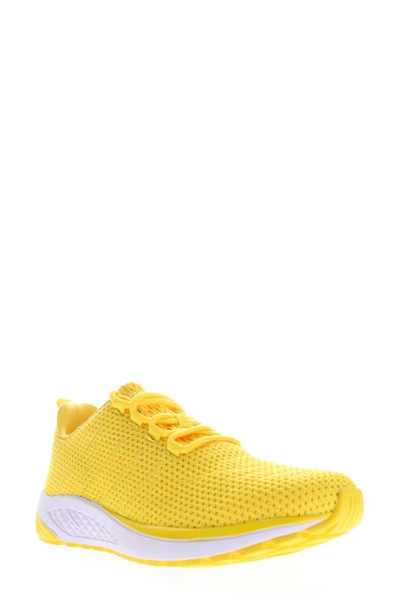 Propét Tour Knit Sneaker In Lemon