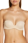 Simone Perele Essentiel Convertible Strapless Bra In Peau Rose