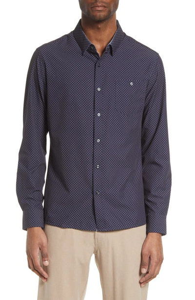 7 Diamonds Unified Button-up Shirt In Black