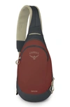 Osprey Daylite® Sling Backpack In Acorn Red/ Tunnel Vision Grey