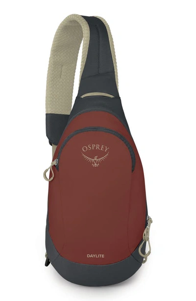 Osprey Daylite® Sling Backpack In Acorn Red/ Tunnel Vision Grey