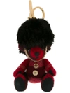 BURBERRY BURBERRY THE GUARDSMAN THOMAS BEAR CHARM IN CHECK CASHMERE - RED,399758211503704
