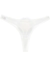 GILDA & PEARL DIANA GEORGETTE POMPOM THONG,009911666527