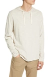 Vince Regular Fit Slub Hoodie In Desert Sand