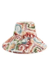 Autumn Adeigbo Blurred Print Bucket Hat In Woven Blurred