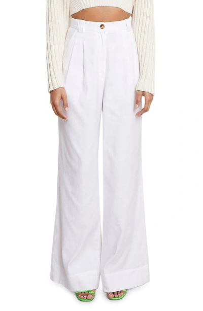A.l.c Tommy Straight-leg High-waisted Pants In White