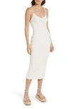 Rag & Bone Asher Ribbed-knit Racerback Maxi Dress In Ivory