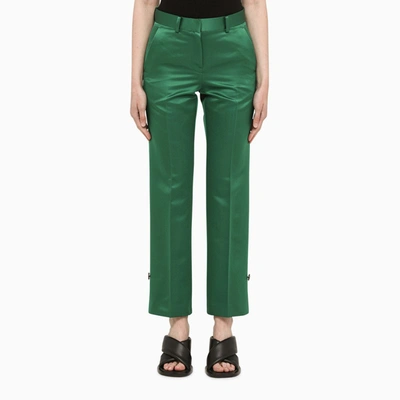 Sacai Green Satin Trousers